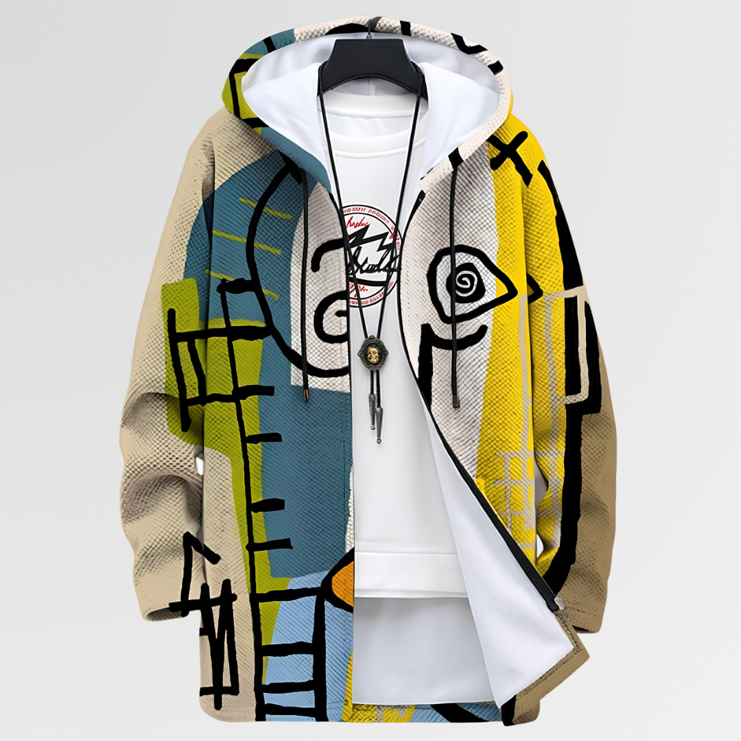 Van Elst Mode® | Jas met abstract patroon