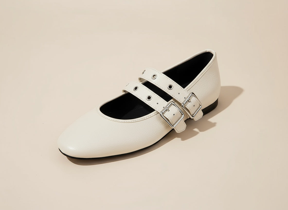 Van Elst Mode®| Dubbele Gesp Ballerina's