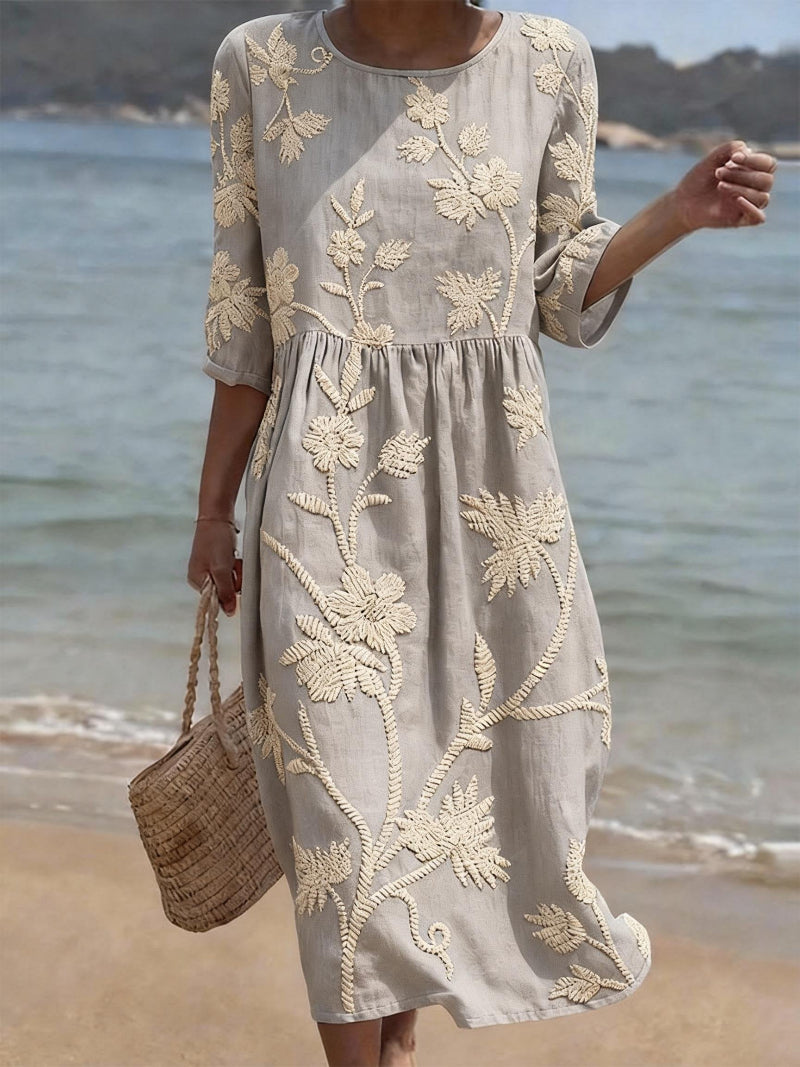 Van Elst ModeĀ® | Comfortabele zomer jurk met bloemenprint
