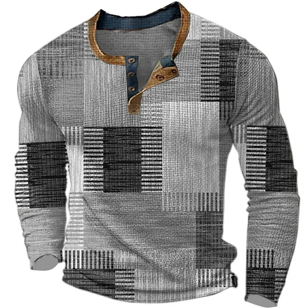 Van Elst Mode® | KLEURRIJK HEREN SHIRT MET LANGE MOUW