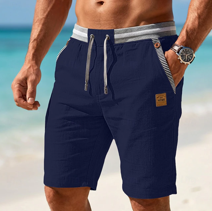 Van Elst Mode® | Heren Lichtgewicht Linnen Zomer Shorts