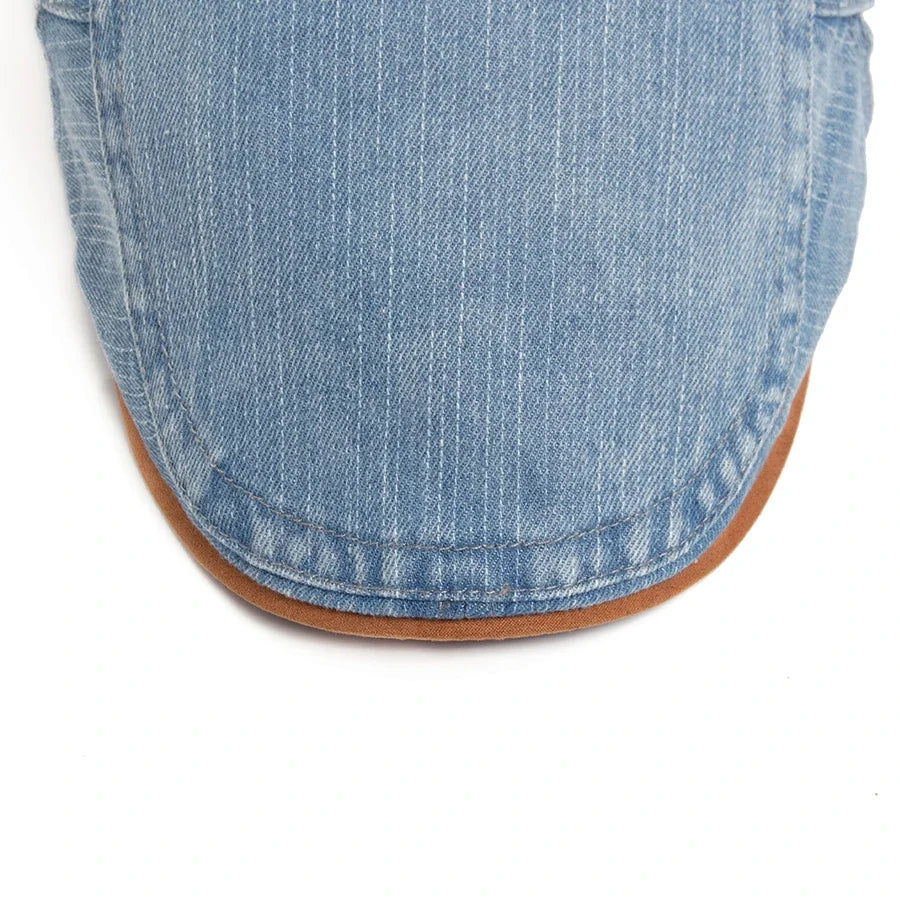 Van Elst Mode® | Premium Denim Flat Cap – Tijdloze Stijl & Dagelijks Comfort (VANDAAG TIJDELIJK 1+1 GRATIS!)