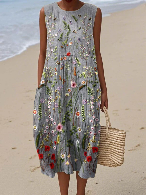 Van Elst Mode® | Wildflower Midi-jurk
