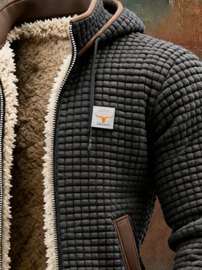Van Elst Mode® | Gevoerde Fleece Jas voor Mannen