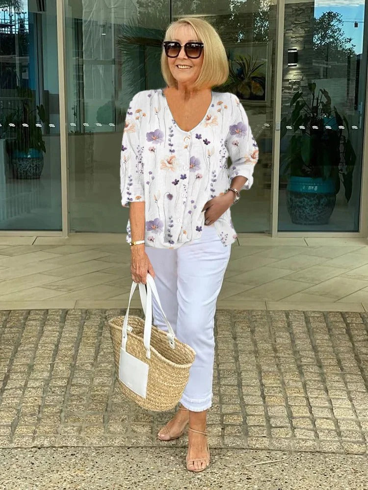 Van Elst Mode® | Elegante Bloemenblouse