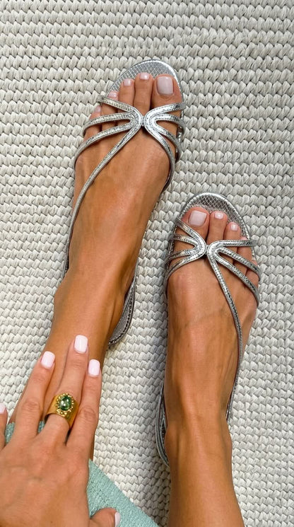 Van Elst Mode® | Zomerse elegante gouden sandalen