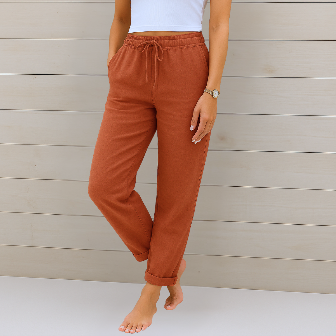 Van Elst Mode® | comfortabele ademende linnen stretchbroek