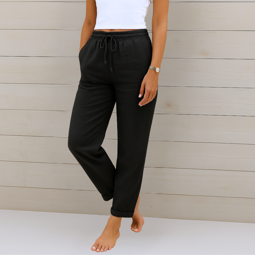 Van Elst Mode® | comfortabele ademende linnen stretchbroek