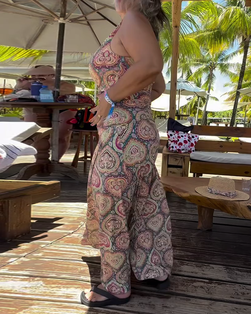 Strapless Hart Vakantie Print Badpak