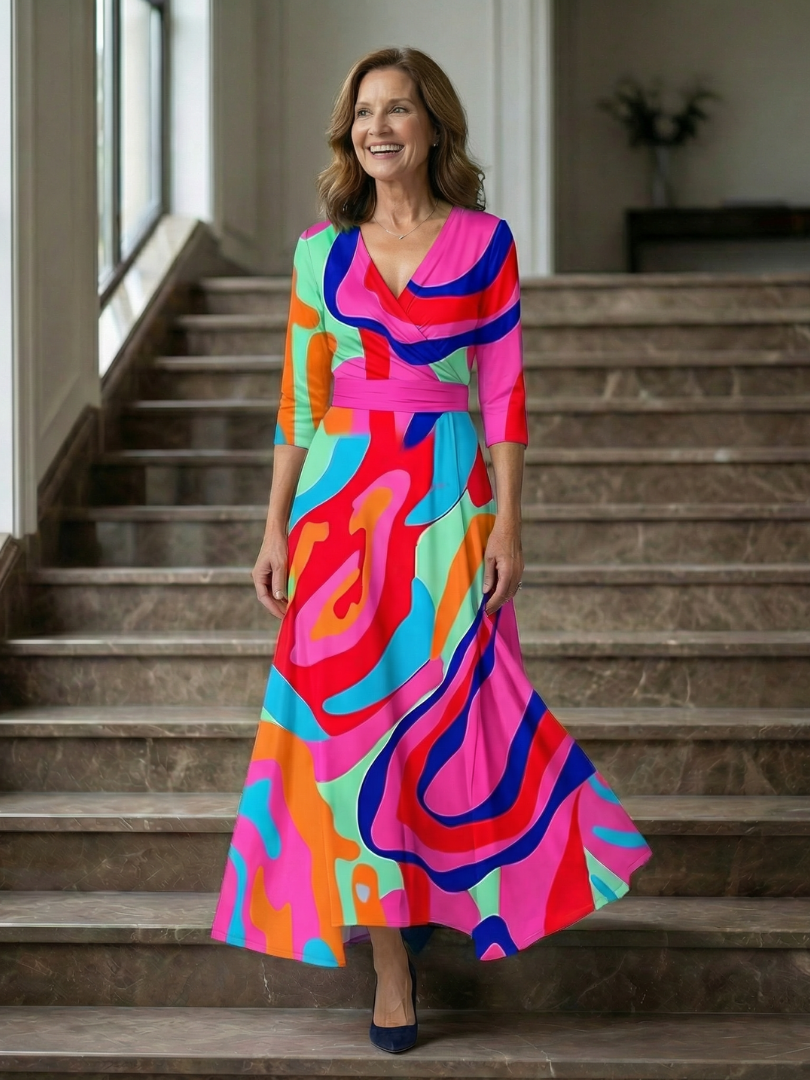 Van Elst Mode® | Elegante comfortabele jurk met luchtige stof