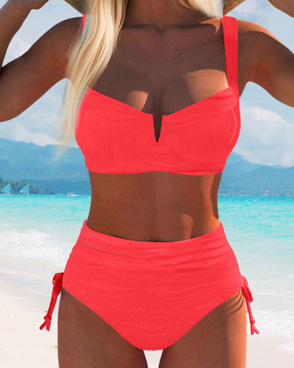 Bikini-Stijl Hoge Taille Triangle Badpak
