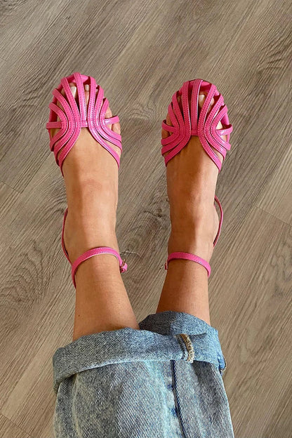 Van Elst Mode® | Gouden sandalen met juwelen