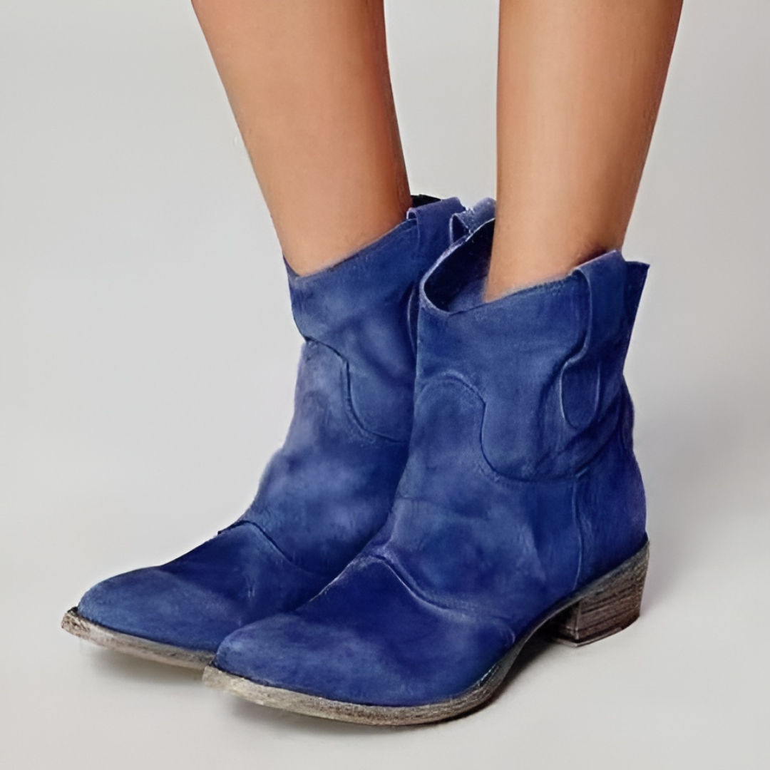Van Elst Mode® | Chic Suède Enkellaarsjes