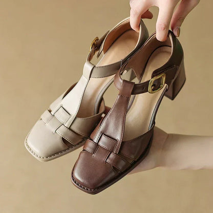 Van Elst Mode®| Vierkante Teen Zomer Sandalen