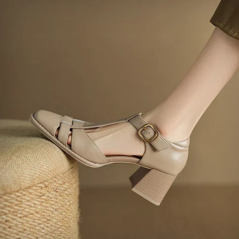Van Elst Mode®| Vierkante Teen Zomer Sandalen