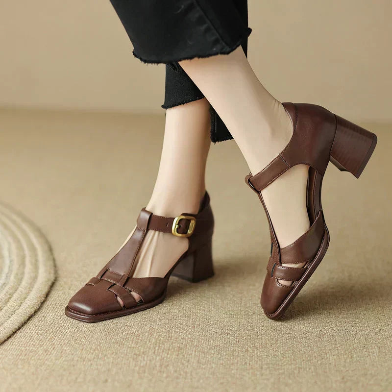 Van Elst Mode®| Vierkante Teen Zomer Sandalen