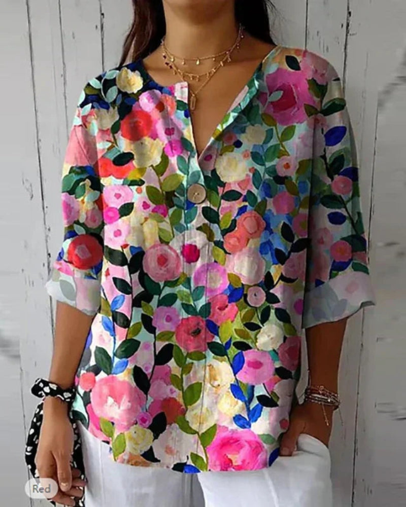 Van Elst Mode® | Bloemige Vintage Blouse