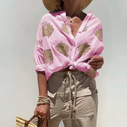 Van Elst Mode® | Blouse met sierlijke borduursels