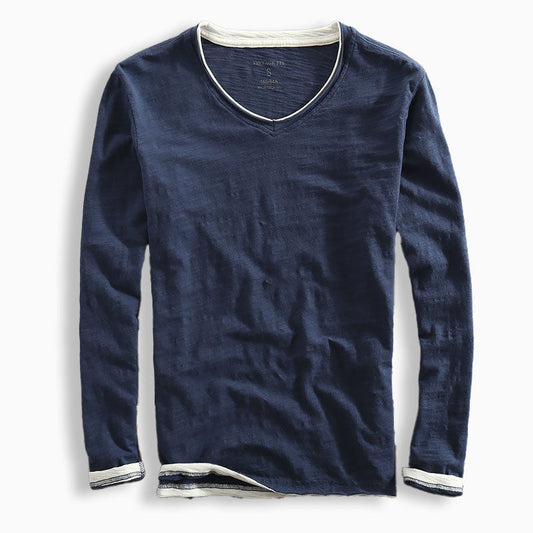 Van Elst Mode® | Katoenen Langemouwen Shirt