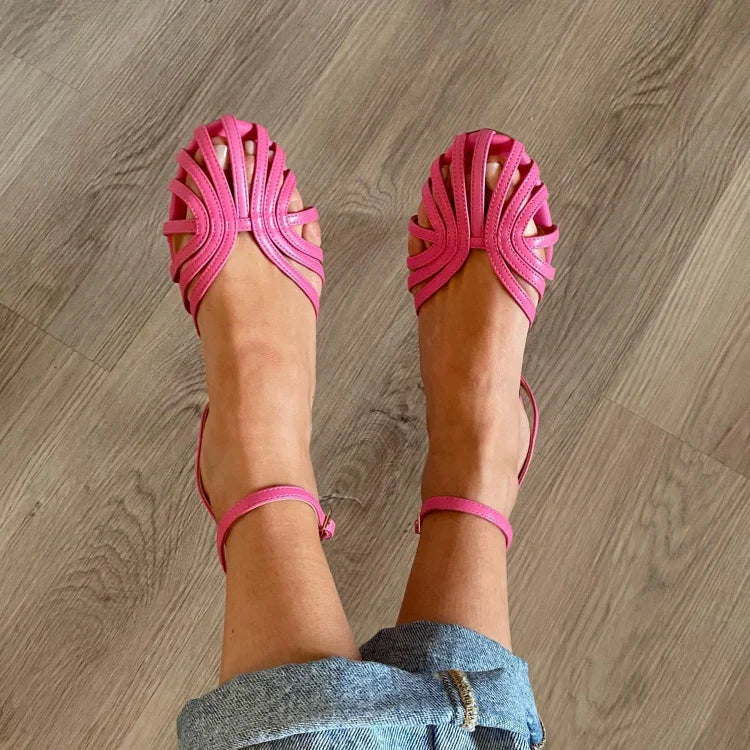 Van Elst Mode® | Gouden sandalen met juwelen