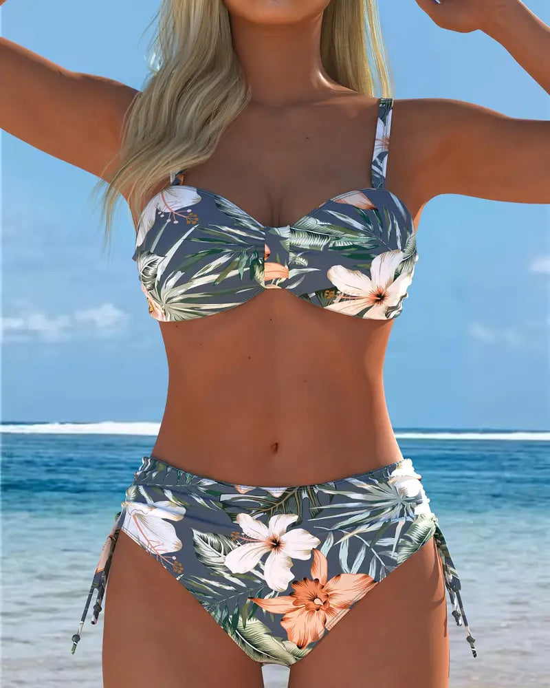 Twee-delige Gedrukte Stijlvolle Bikini