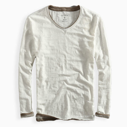 Van Elst Mode® | Katoenen Langemouwen Shirt