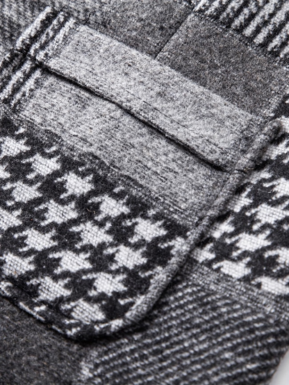 Van Elst Mode® | Tweedvest met visgraatpatroon voor heren