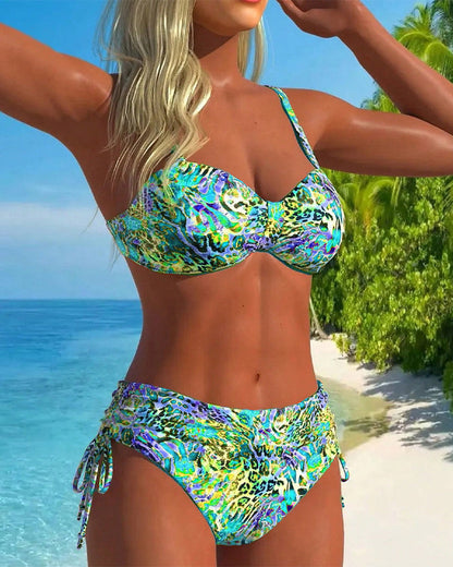 Opvallende Leopard-print Tweedelige Badpak