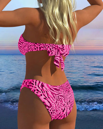 Sexy Luipaardprint Twee-delige Badpak