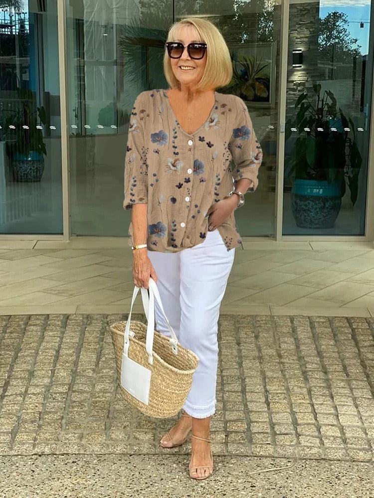 Van Elst Mode® | Elegante Bloemenblouse