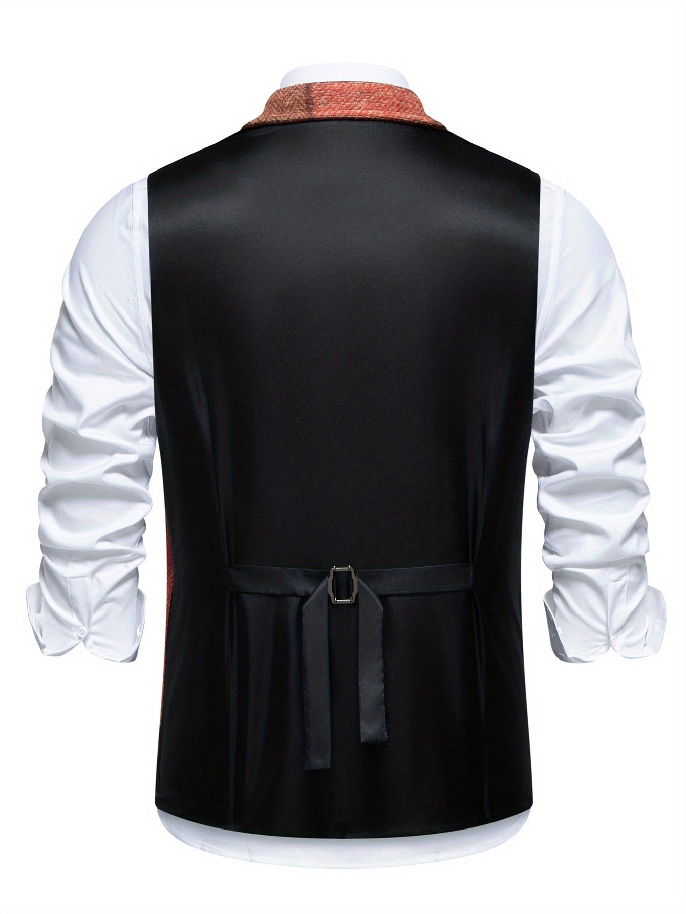 Van Elst Mode® | Tweedvest met visgraatpatroon voor heren
