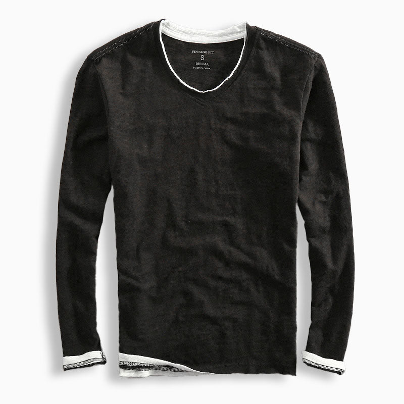 Van Elst Mode® | Katoenen Langemouwen Shirt