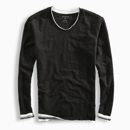 Van Elst Mode® | Katoenen Langemouwen Shirt