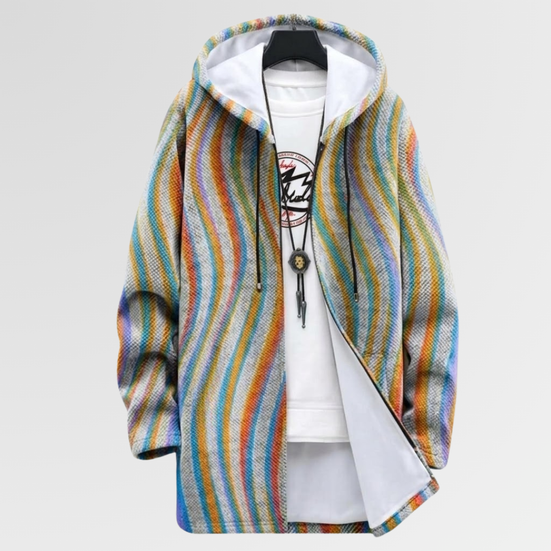 Van Elst Mode® | Jas met golvende strepen