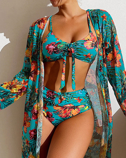 Bloemenprint Bikinis en Cover Up