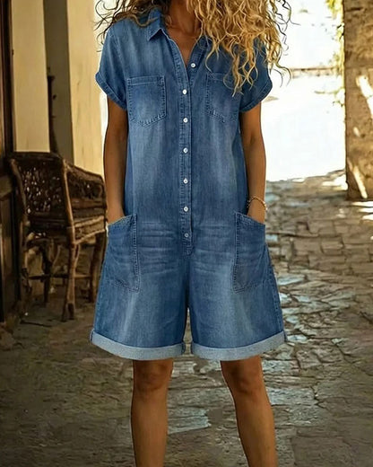 Van Elst Mode® | Elegante denim jumpsuit