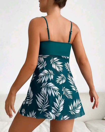 Sexy Gedrukte Mesh Tankini