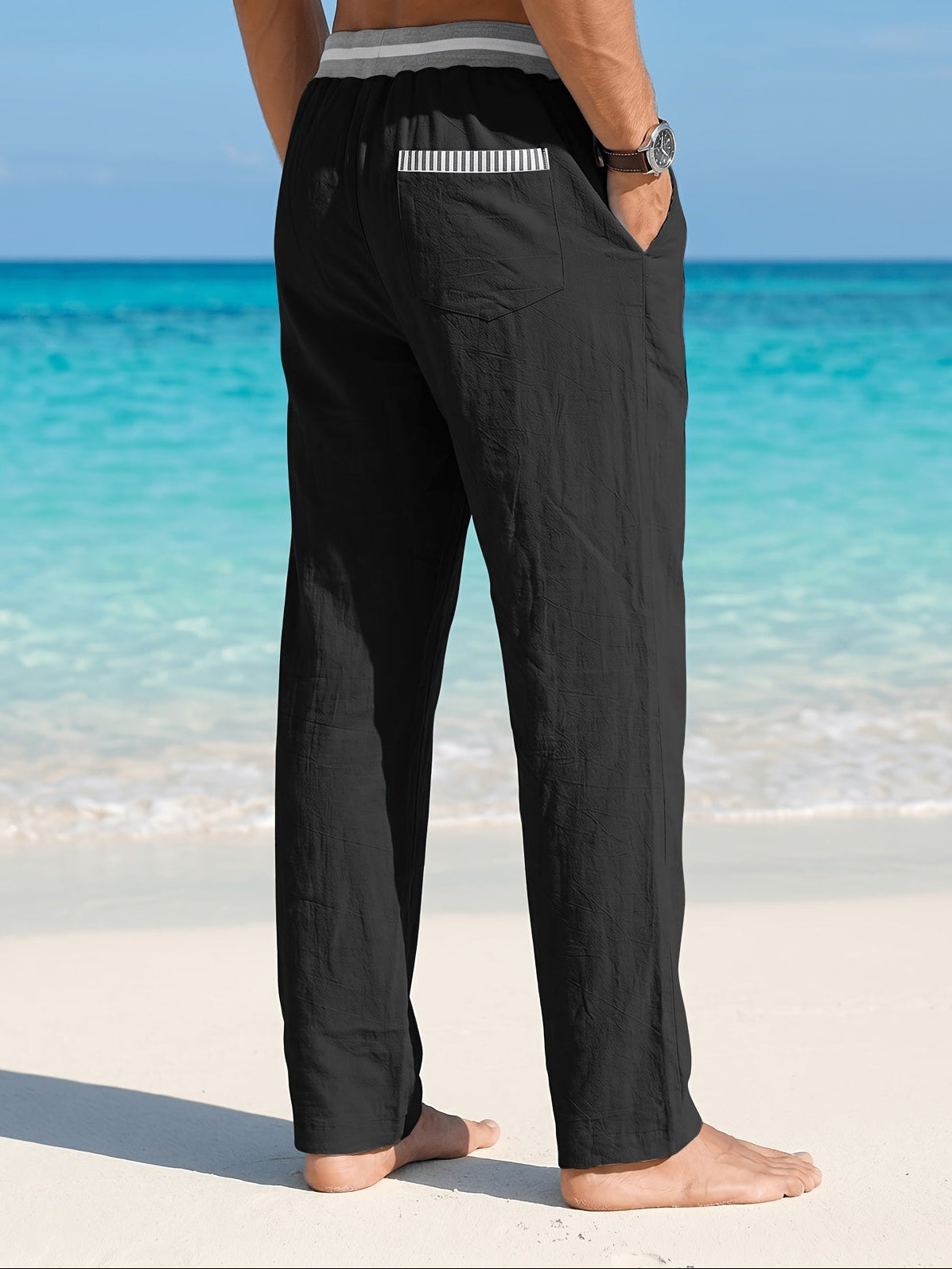 Van Elst Mode® | Heren Lichtgewicht Linnen Zomer Broek