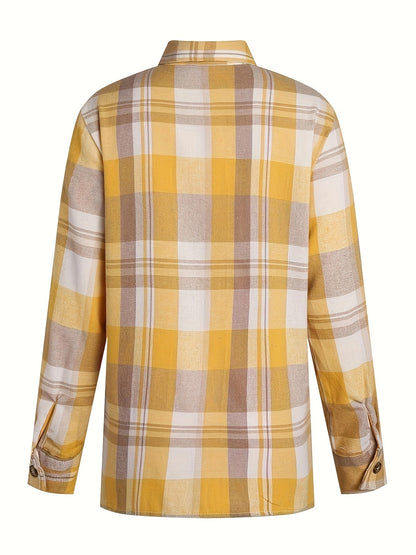 Van Elst Mode® | Zacht geruit dames shirt