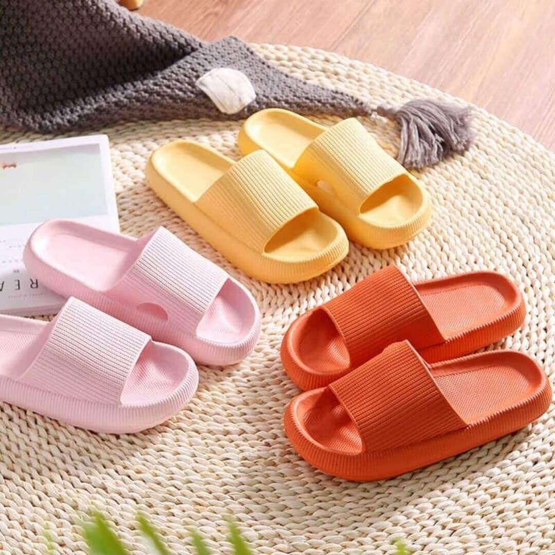Van Elst Mode® | FLOATIES™ Ultiem Comfort Slippers met Dikke Zool en Zachte Demping