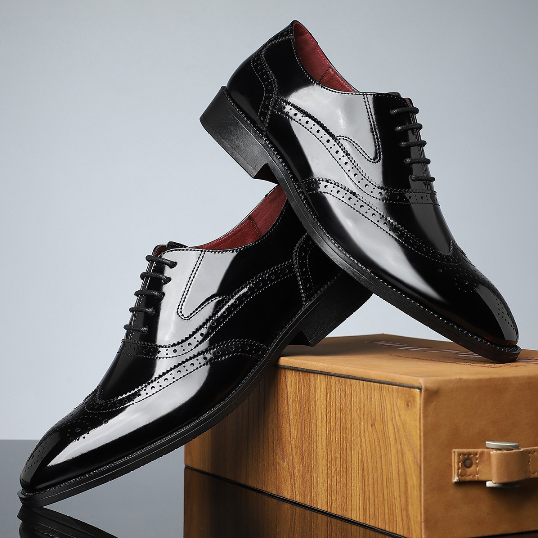 Van Elst Mode® | Wingtip Oxfords met Tijdloze Elegantie en Dagelijks Comfort voor Formele en Casual Looks