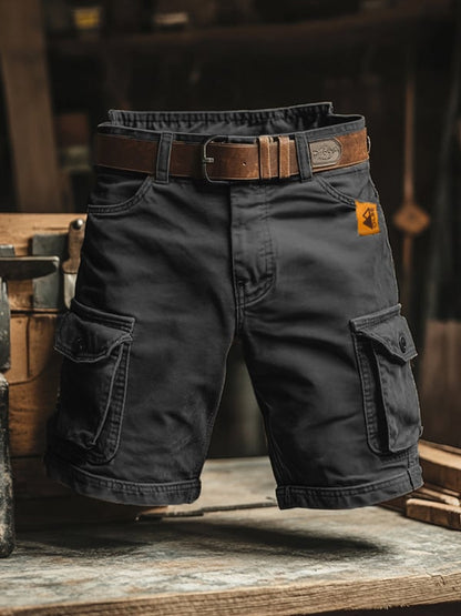 Van Elst Mode® | Korte cargo short met meerdere zakken