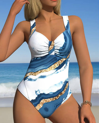 One Piece Geprinte Bikini