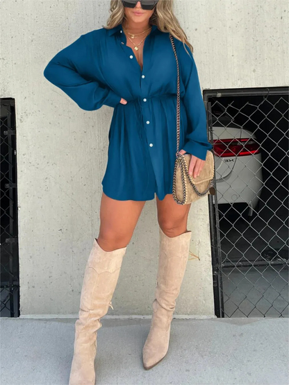 Van Elst Mode® | Trendy Satijnen Romper Jurk
