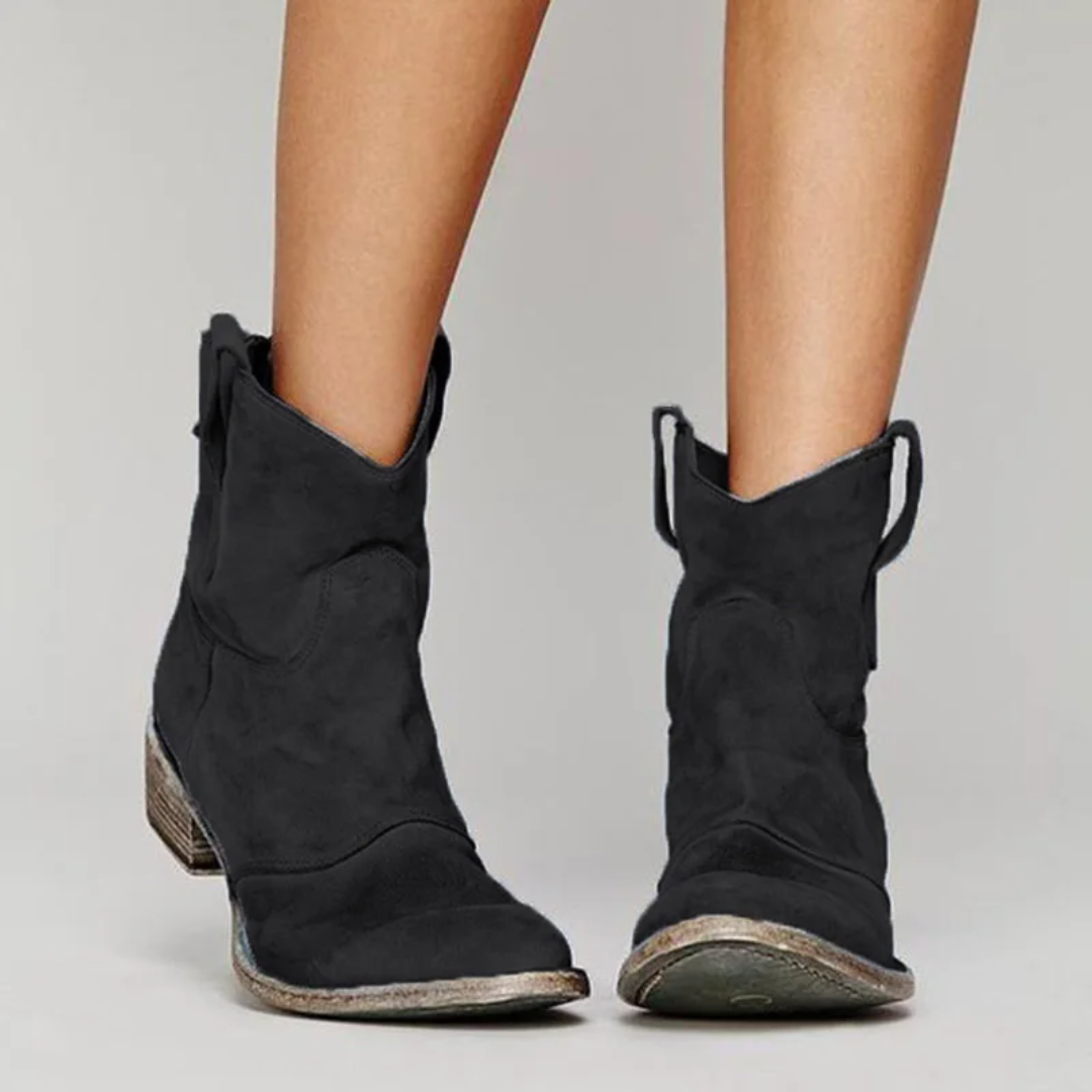Van Elst Mode® | Chic Suède Enkellaarsjes