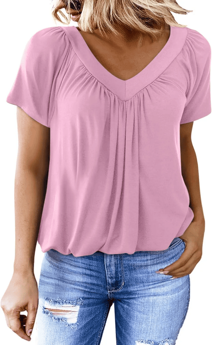 Van Elst Mode® | Elegant dames t-shirt met v-hals
