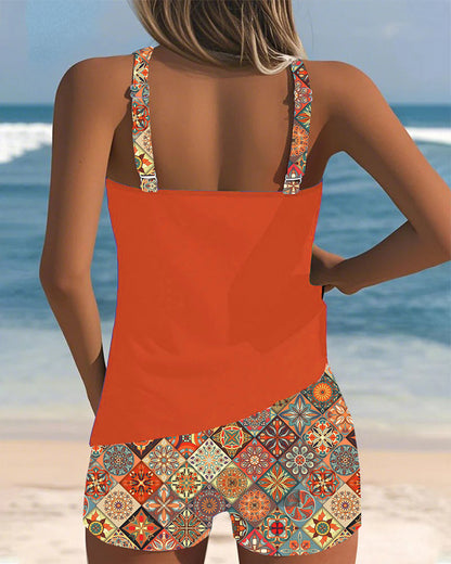 Mouwloze Strandbroek Twee-delige Tankini