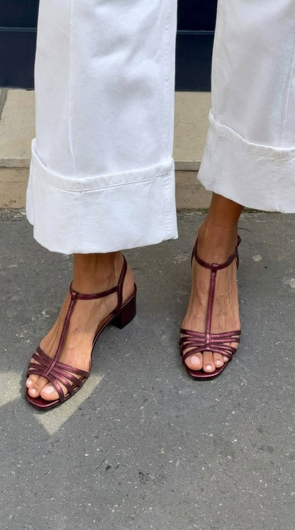 Van Elst Mode® | Gouden Sandalen Dagelijkse Elegantie