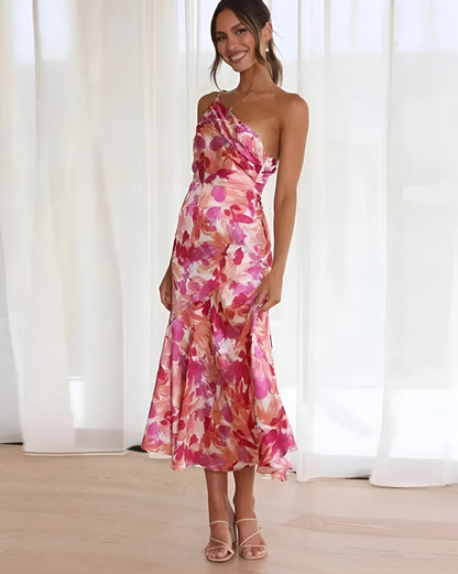 Van Elst Mode® | Elegante Maxi-jurk met Bloemenprint