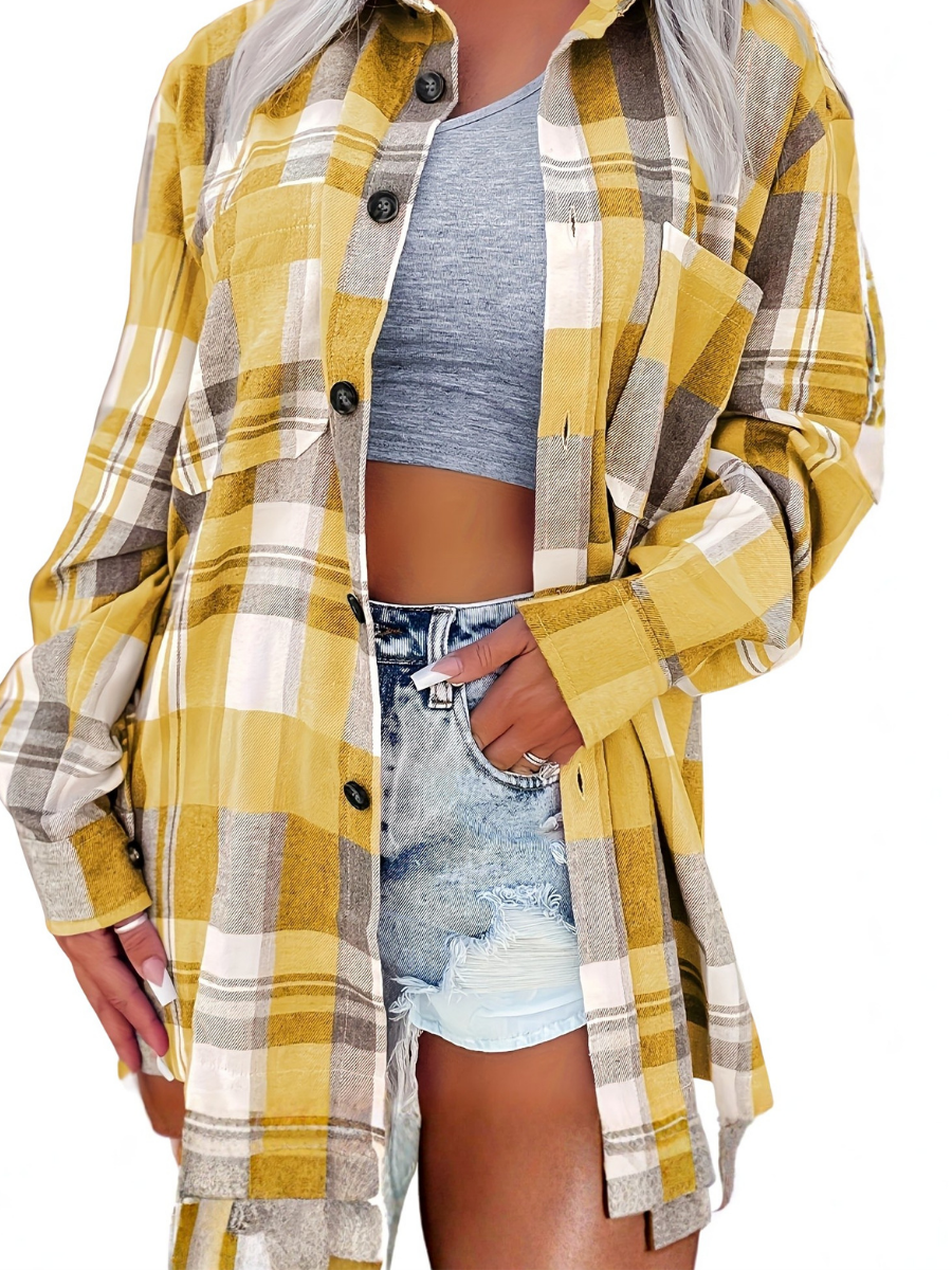 Van Elst Mode® | Zacht geruit dames shirt